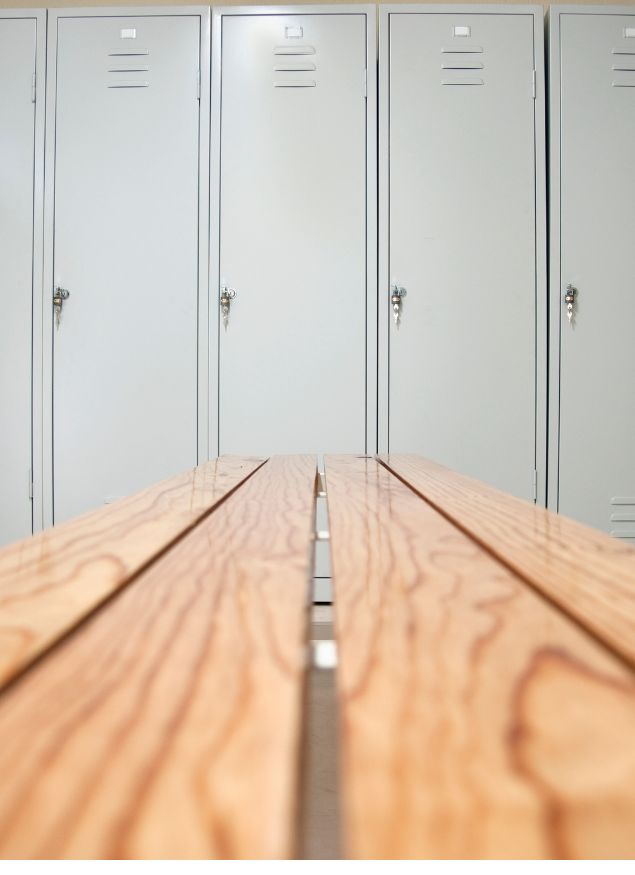 Locker room cleaning